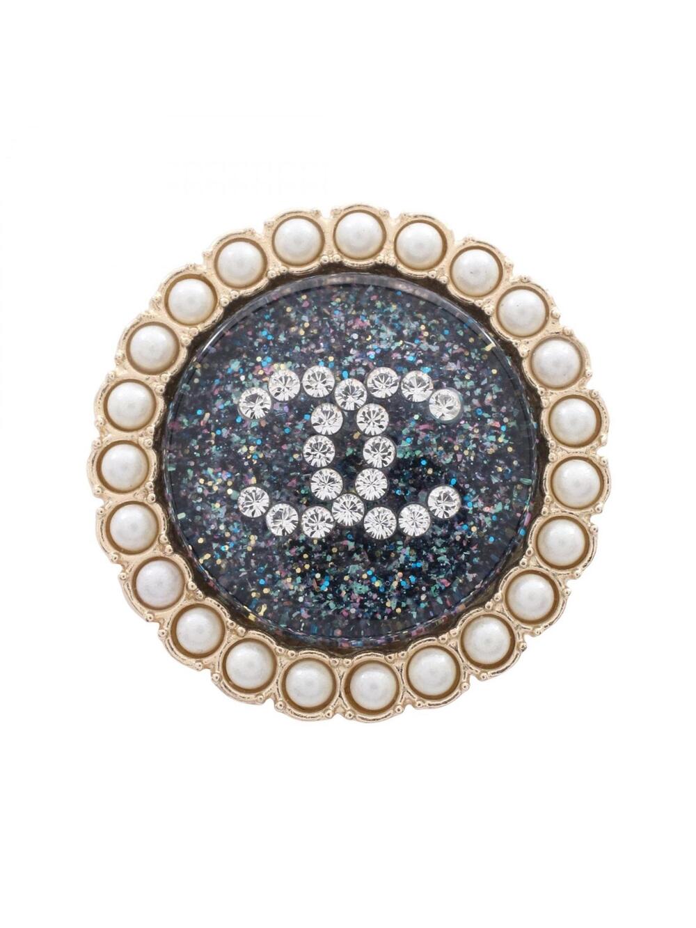 Chanel Coco Mark Rame Brooch Gold #277484C44B